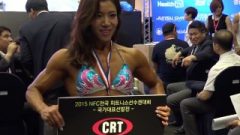 Perfect Stunning Korean FBB Receiving Her Prizes