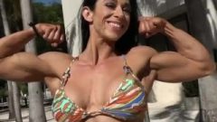 Dare You Not To Jizz To Huge Muscle Girl With Veins