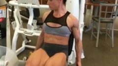 Lauren Martin FBB At The Gym Workout