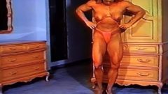 Golden Thnong Topless Erotic Flexing In Heels By LDR (Sexiest Flexes Ever)