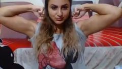Fit Webcam Slut Show Off Her Muscles