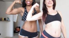 Fit Chicks Flexing