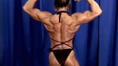 Female Body Builder Showing Off